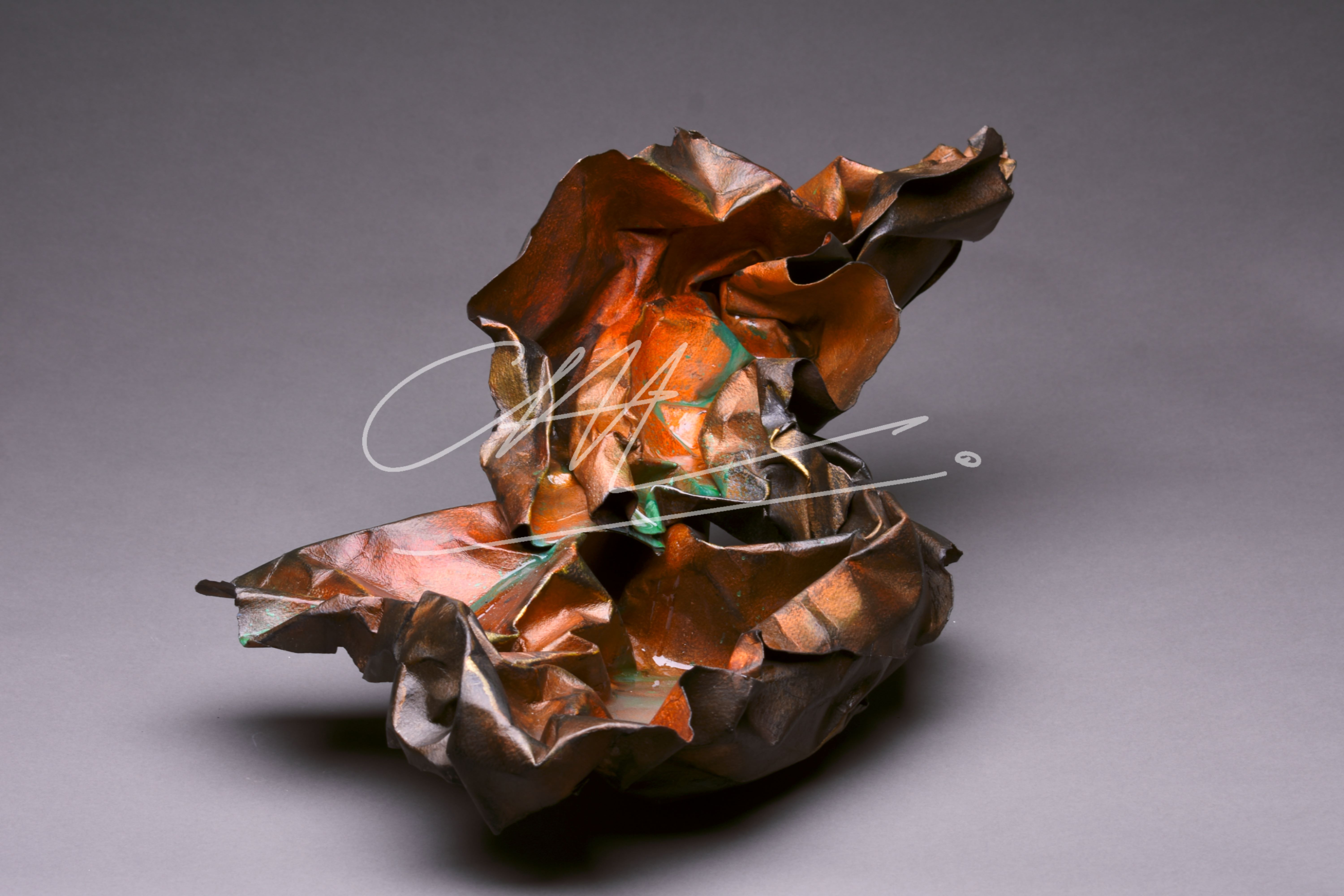 copper-paper-manipulated-sculpture-325